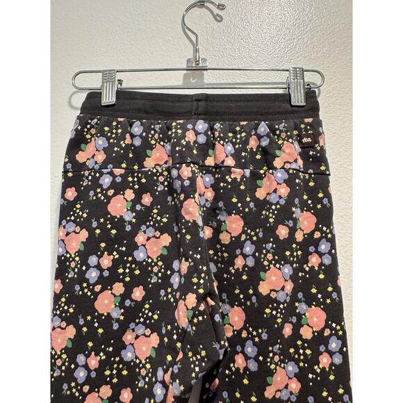 Tea Collection Sweatpants Girls Size 8 Joggers Floral Print 100% Cotton READ - Picture 4 of 13